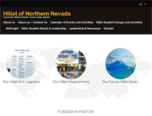 Tablet Screenshot of nevadahillel.com